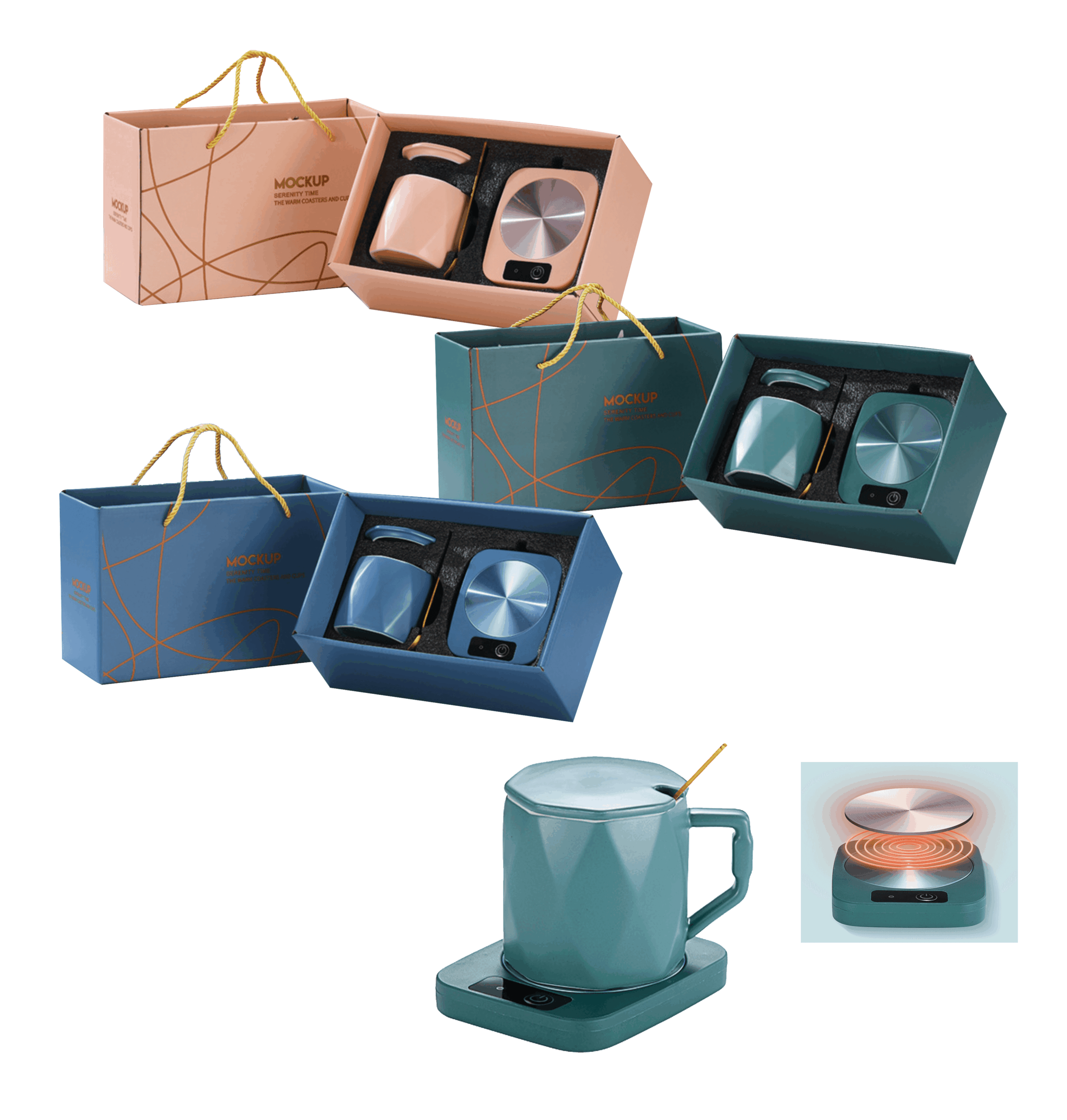 Modern Mug & Warmer Gift Set