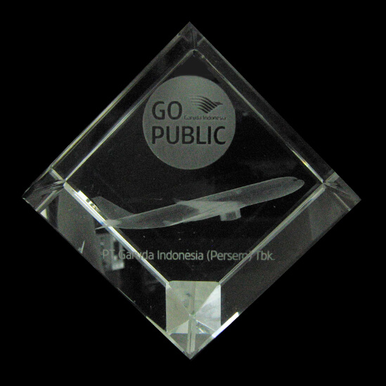 Crystal Trophy (3D Dice Block)